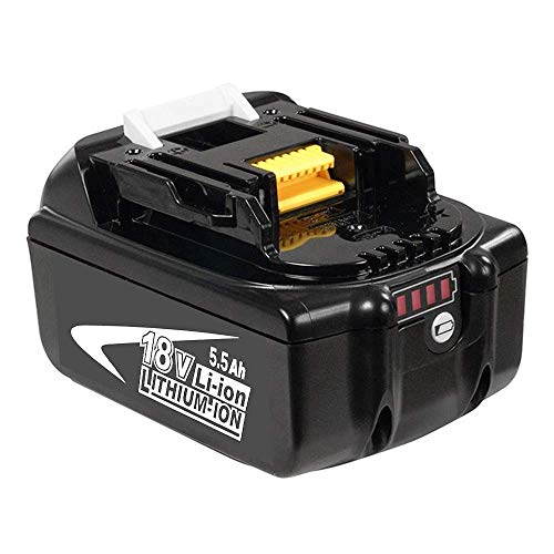 BL1860B 18V 5.5Ah Litio Reemplazo para Makita BL1860 BL1850B BL1850 BL1830B BL1830 BL1840B BL1840 BL1815 BL1825 BL1835 BL1845 LXT-400 con Indicador