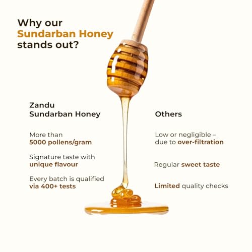 Image of Zandu Sundarban Forest Honey 500g | Pollen Rich Mangrove Honey | Signature Taste | No Sugar Adulteration | Antioxidant-Rich