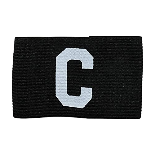 Precision Unisex-Youth Big C Captains Armband, Black-White, Junior