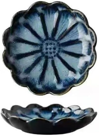 Bowl for Sauce Ceramic Plate Retro Kiln Glaze Multi-purpose Storage Tray Soy Dishes Home Snack