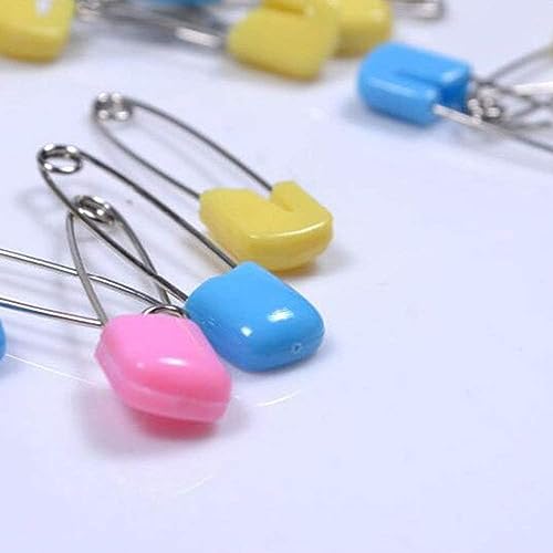 6 Bunte Wäscheklammern, Sicherheitsnadeln für Baby und Kinder, Windelnadeln, Nadeln und Haken