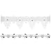 2PCS Wedding Bride Garter for Bridal Rhinestone Crystal Garter Belt Set Foot Decor (White)
