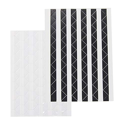 20 Sheets (2040 Pieces) Photo Corner Stickers Self Adhesive Picture Mounting Corner Stickers for Scrapbooking Photo Album Journal DIY Craft (Black and White)