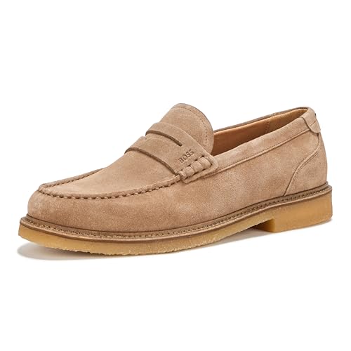 Image of BOSS Men's Kope Suede Penny Loafer