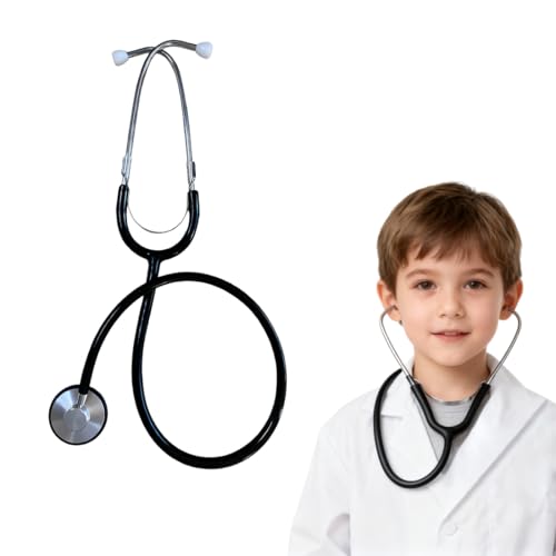 YUVKIN Stéthoscope Jouet Métallique à Double Tête Fonctionnel pour Enfants (Jouet Médical pour Enfants)