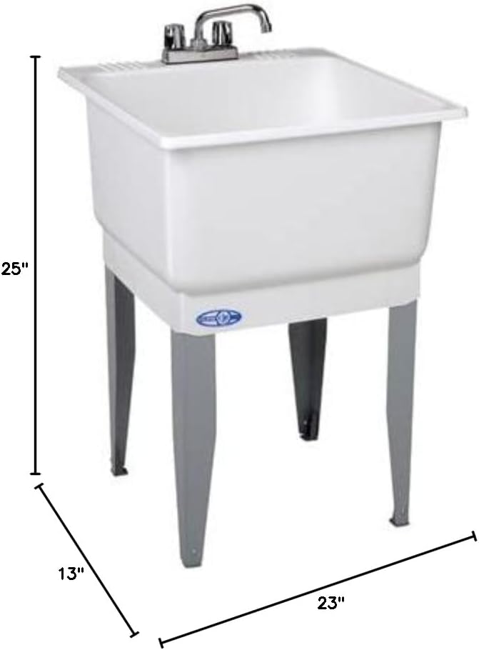 Mustee 14CP 14CP Utilatub Combo Laundry/Utility Tub