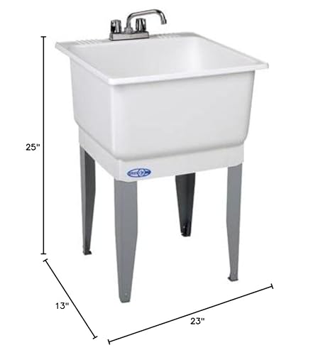 Mustee 14CP 14CP Utilatub Combo Laundry/Utility Tub - Thumbnail 2