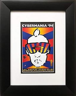 Peter Max "Cybermania Newly Custom Framed Art Print 15.5" x 11.5"