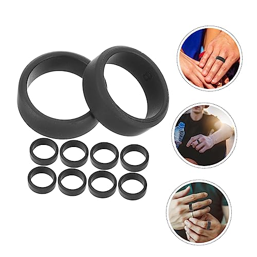 Anillos de silicona flexibles para hombre 10 unidades miniatura 5