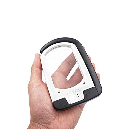 Loupe pliable avec support mains libres et lanière de lecture blanche