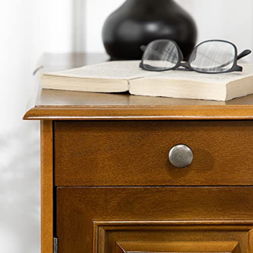 Homcom Side Table With Flip Top, Accent End Table With Storage Drawer For Living Room, Bedroom, Office, Espresso #TOP7