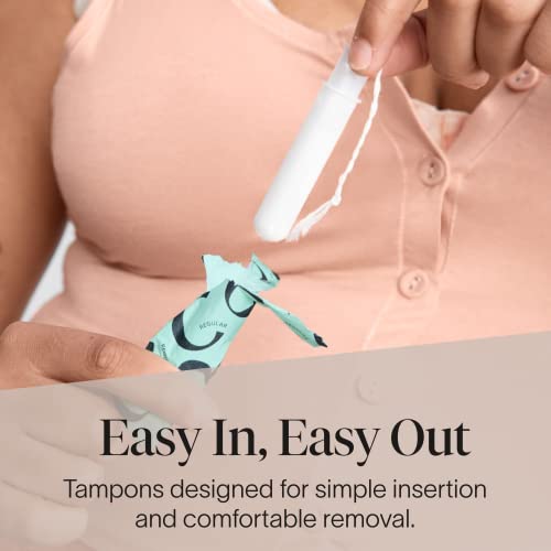 image for Cora Organic Applicator Tampons | Regular/Super Absorbency | 100% Cott