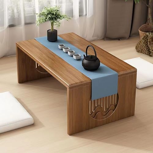 Amazon.com: Foldable Japanese Floor Table Bamboo No Assembly Japanese ...