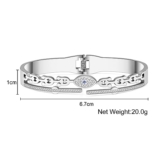 Bracelet œil bleu charms œil du diable protection femmes