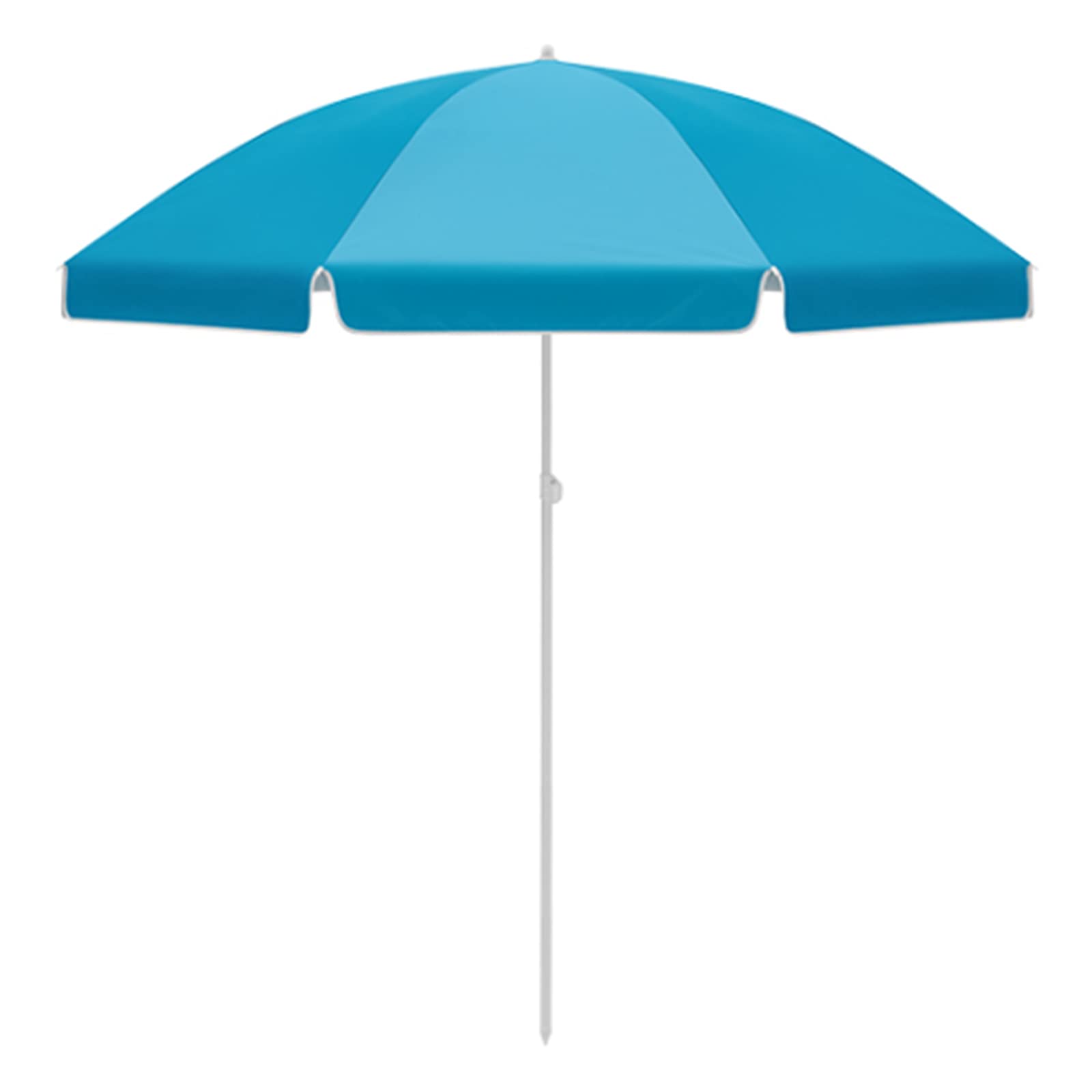 Parasol al aire libre Ø2m azul con ángulo ajustable para terrazas sin espacio 8