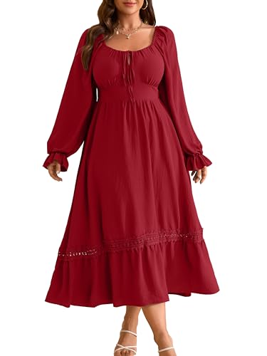 Red Long Sleeve Dress