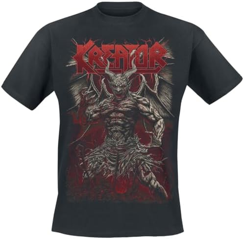 Kreator Bringer of Torture Hombre Camiseta Negro Regular
