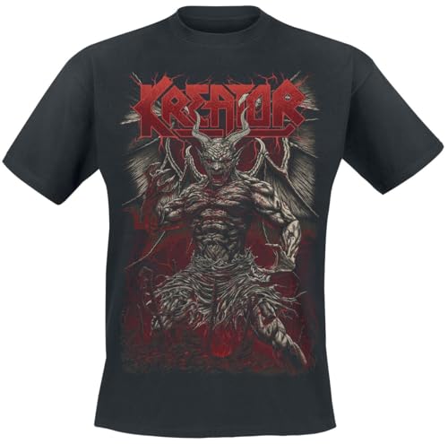 Photo de Kreator Bringer of Torture Homme T-Shirt Manches Courtes Noir L 100% Coton Regular/Coupe Standard