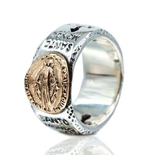 [SANT BOLEN] マリア クロス リング シルバー 925 指輪 スターリングシルバー 十字 メンズ レディース (17)