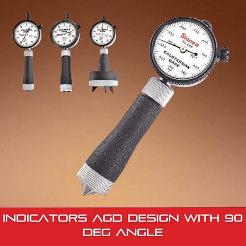 Starrett 688–3Z Zoll Lesung Kegelsenker, 90 Grad Winkel, 0,9–1,4 cm Serie