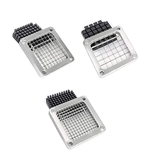 KKTECT Ensamblaje y Bloque de Empuje para Cortador Comercial de Papas Fritas Hoja de Repuesto de 14 mm, 10 mm, 7 mm Cover