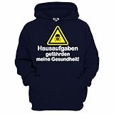 Spaß Kostet Junge Mädchen Kapuzenpullover Hausaufgaben gefährden Meine Gesundheit Schul Sprüche