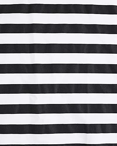 Rosielily Retro Aprons For Women Vintage Apron Striped Apron Sexy Apron Kitchen Apron For Cooking Baking Cute Dress Cotton Pretty Frilly 50S Maid Ladies Apron Vintage Gift For Women Black And White #TOP5