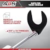 ABN 63mm Inner CV Axle Puller Removal Tool, CV Joint Fork Removing Adapter Suitable for Most Vehicles, U-Shaped CV Axle Removal Tool, CV Axle Puller Tool, Wheel Puller Tool