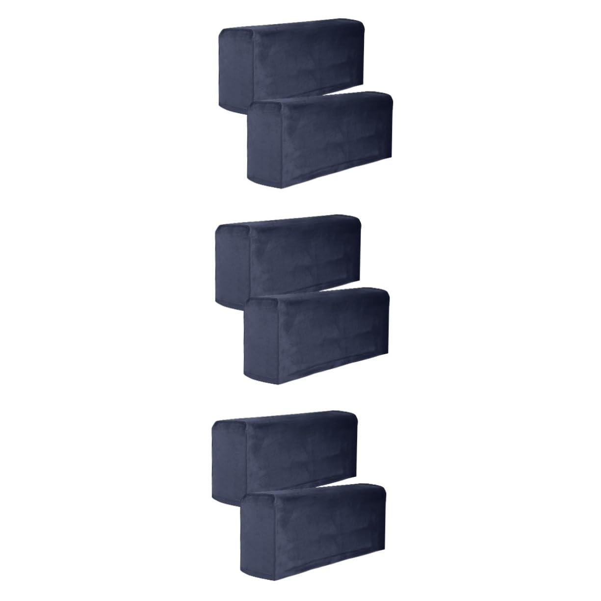 Housse d'accoudoir de canapé bleu marine élastique lot de 3 protège-bras en tissu stretch