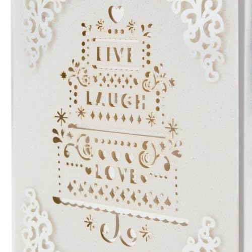 Hallmark Signature Wedding Card (Live Laugh Love) - image 4