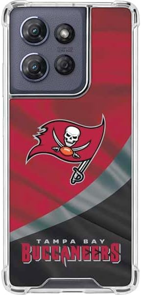 Skinit Clear Phone Case Compatible with Moto G Power 5G (2025) - Officially Licensed NFL Tampa Bay Buccaneers Double Vision Design