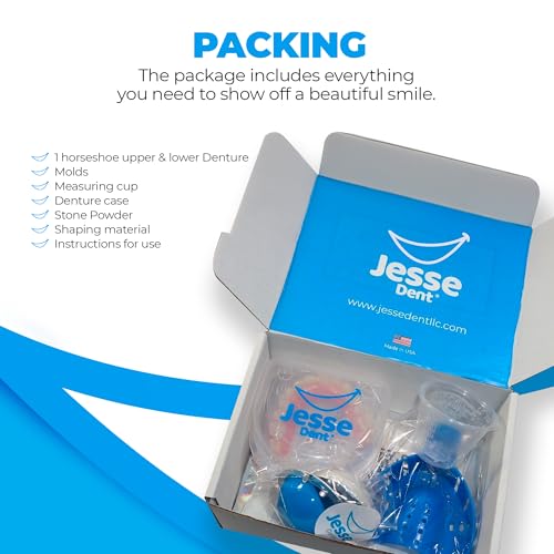 Upper & Lower Dentures - Comfortable, Adjustable Dentures to Replace Missing Teeth - Natural Style with Customizable Fit,Denture Women/Men - Thumbnail 2