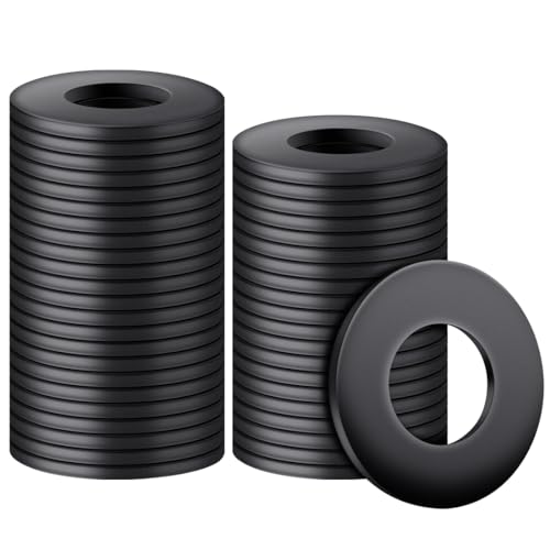 BOUMVID - BOUMVID Rondelles Plates M12 x 24 mm, 20 Pièces Rondelles D'écartement Plate en Acier au Carbone, Rondelles Metal Plates Noires, Rondelles Métal D'accompagnement pour Réparations à la Maison - -9%