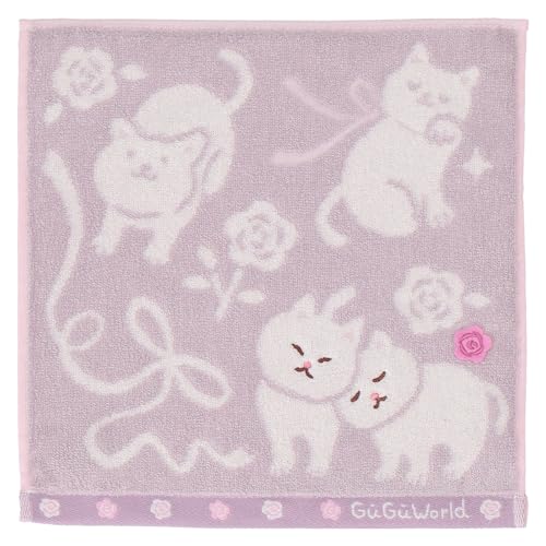 [グーグーワールド] レディース ハンカチタオル ハンドタオル 36705289 タオルハンカチ 女性 ネコ 36705289B グレー[B] 約 横25cm×縦25cmのサムネイル