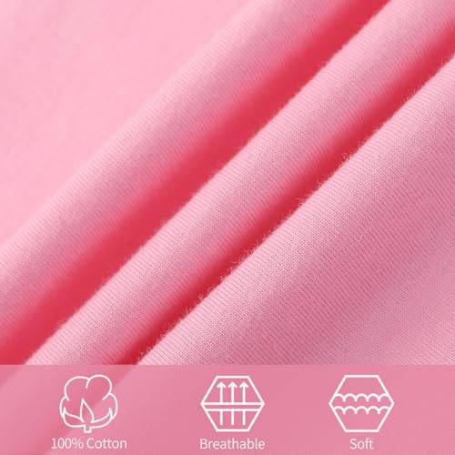 3 Pack Cotton Long Sleeve Tee Shirts for Girls Kids Toddlers' Basic Crewneck Tops T-Shirts2