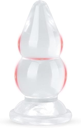 Cuentas anales de 6.29 pulgadas con ventosa, tapón de glúteos, 2 cuentas graduales, consoladores, juguete sexual para hombres y mujeres, masajeador