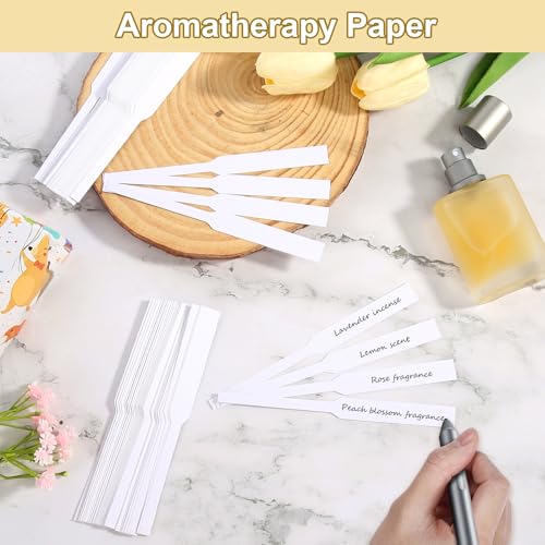 600 Stück Parfüm Teststreifen, Duft Tester Papier Einweg Parfüm Teststreifen Aromatherapie Dufttester Papier, Test Ätherisches Öle Parfüm für Parfüm Düfte Ätherische Öle Aromatherapie