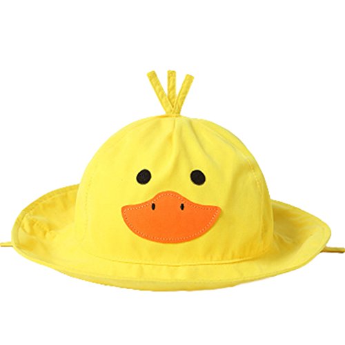 Huayue Sombrero Baby Cartoon para niños Sombrero de Sol para niños y niñas de Spring and Summer Sombrero de Sun Lindo Gorro de Pescador para bebés de 0-6 años