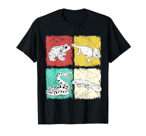 Herping Regalos Hombres Serpiente Reptil Herpetología Regalo Camiseta