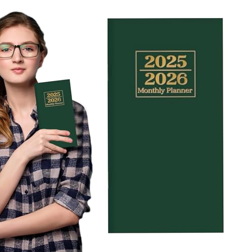 2025-2026 Planificador, planificador académico 2025-2026 | Cuaderno de planificación multifuncional | Notebook organizador académico compacto de 24 meses para estudiantes universitarios, maestros y pr