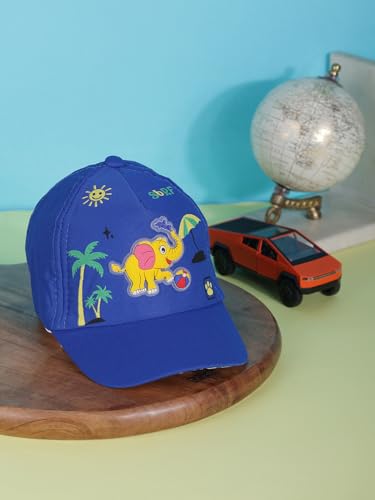 Image of PASSION PETALS Summer Dino Rockstar Baseball Cap for Kids Boys and Girls 2-4Years