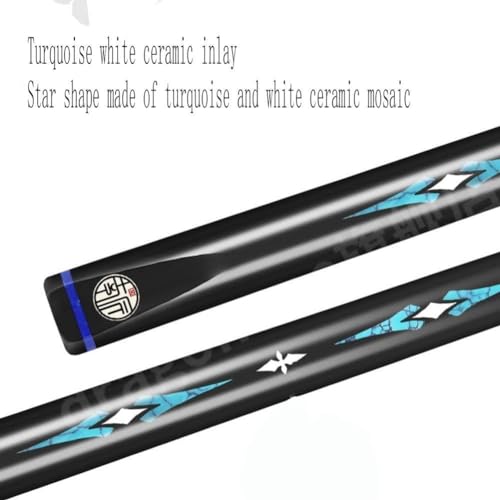 Taco de Billar Pool 145 cm Negro 3/4 Puntos miniatura 5