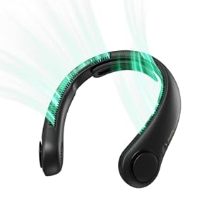 JISULIFE Portable Neck Fan Upgraded, Neckbrac...