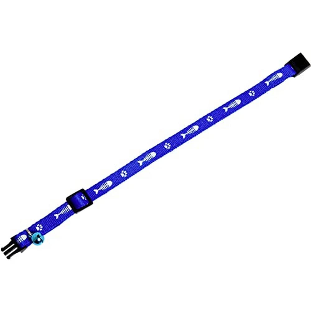Cat Collar Ziggi Blue 20-35cm 10mm