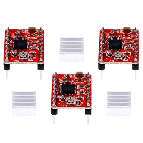 Homoyoyo Stepstick with Over-temperature Thermal Shutdown and Short-to-ground 5pcs A4988 Stepper Motor Driver Module for
