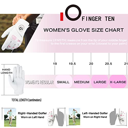 Golf Gloves Women Right Hand With Ball Marker Usa Flag Leather 2 Pack For Left Handed Golfer All Weather Grip Soft Comfortable For Ladies (Small,Worn On Right Hand) #TOP5