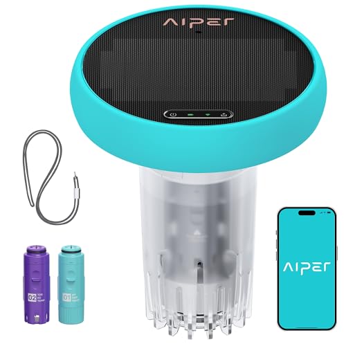 AIPER HydroComm Smart Pool Monitor, 24/7 Automatic Water Testing for Pools, Hot Tubs & Spas, 5-in-1...