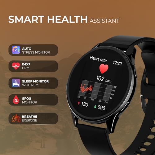 Image of GameSir Active 5 Smart Watch AMOLED Display 1.3 inch Screen, 360 * 360 Resolution, IP68 Waterproof with Multiple Watch Faces Bluetooth Calling Round Dial Smartwatch for Men & Women (Black)
