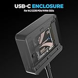 Photo of the SABRENT USB-C Enclosure for M.2 2230 PCIe NVMe SSDs