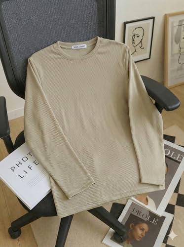 Image of Mack Jonney Men's Striped Ribbed Black Full Sleeve T-Shirt | Premium Soft Stretch Fabric | Casual Wear Round Neck Tee-M6296
